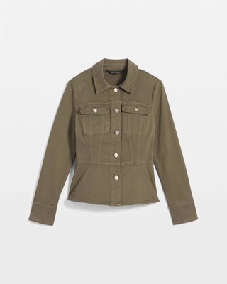 Denim Peplum Jacket | White House Black Market